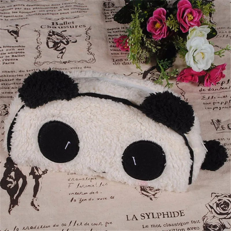 Прекрасный милая, стильная мягкая плюшевая панда пенал ручка карманы косметические Макияж сумка для школьников дети поставляет