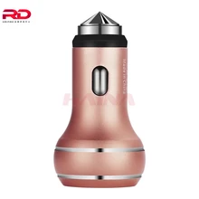 Быстрое Автомобильное зарядное устройство 2,0 3.1A, универсальное двойное USB быстрое автомобильное зарядное устройство молоток Алюминиевый автомобильный заряд для iPhone samsung Xiaomi huawei