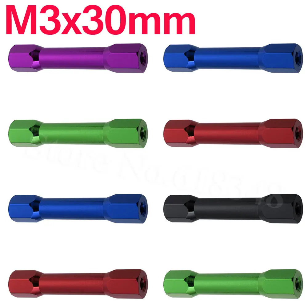 8 pack M3x30mm Aluminum Standoffs Spacer Hex For RC Quadcopter