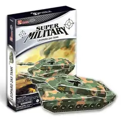 T0469 3D Пазлы супер Военная Leopard 2A5 Танк DIY Бумага Модель Дети Творческий подарок развивающие игрушки для детей горячая распродажа