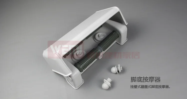 

Shower cabin of the foot massage device foot massage device ministry flip type with roller nozzle belt