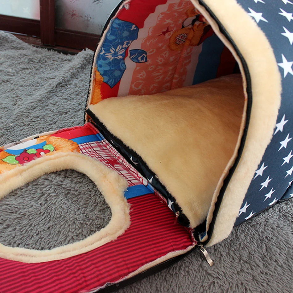 Кровать для собаки многофункциональное гнездо с ковриком складной домик для собаки кошки питомник для маленьких средних собак дорожная кровать для питомца сумка для дивана принадлежности