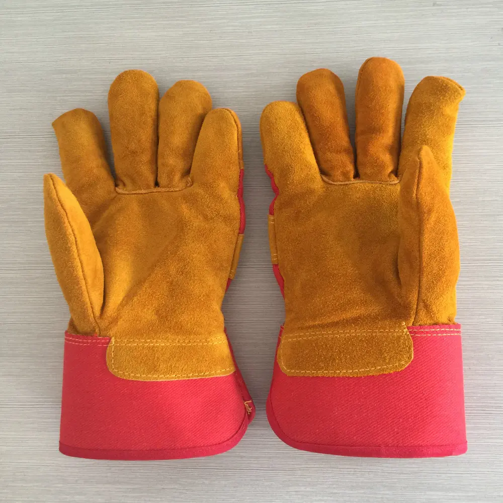 

2018 Winter Warm Men's Gloves Cowskin Work Driver Windproof Security Protection Wear Safety Working Gloves For Men Women