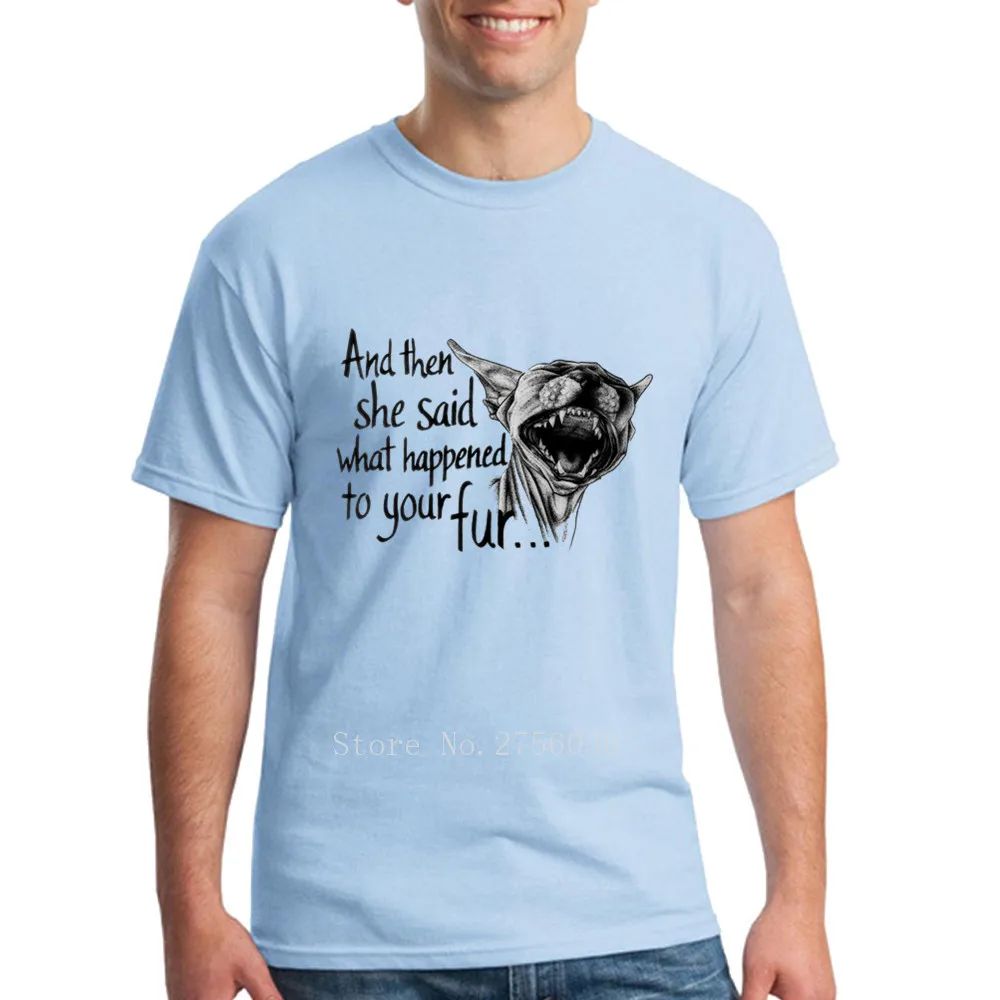 Vintage Sphynx humor Pet meme Printing On T Shirts Brand Shirt For justin bieber Man Short Sleeve Thanksgiving Day Big Size | Мужская
