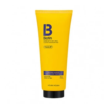 

HOLIKA HOLIKA Biotin Damage Care Treatment 200ml Biotin Hair Conditioner Repair Damaged Hair Loss Treatment Mask Hair Color Care