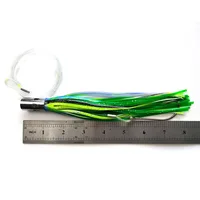 1 Pcs Random colors Copper Head Skirt Trolling Marlin Lures 8 inch 60g sea fishing lure bring hook 