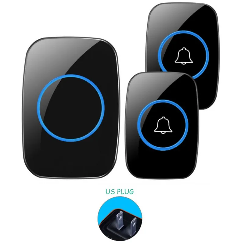 

Wireless Waterproof Doorbell 300M Plug Smart Doorbell Chime Battery Remote Control Touch Sensor Doorbell