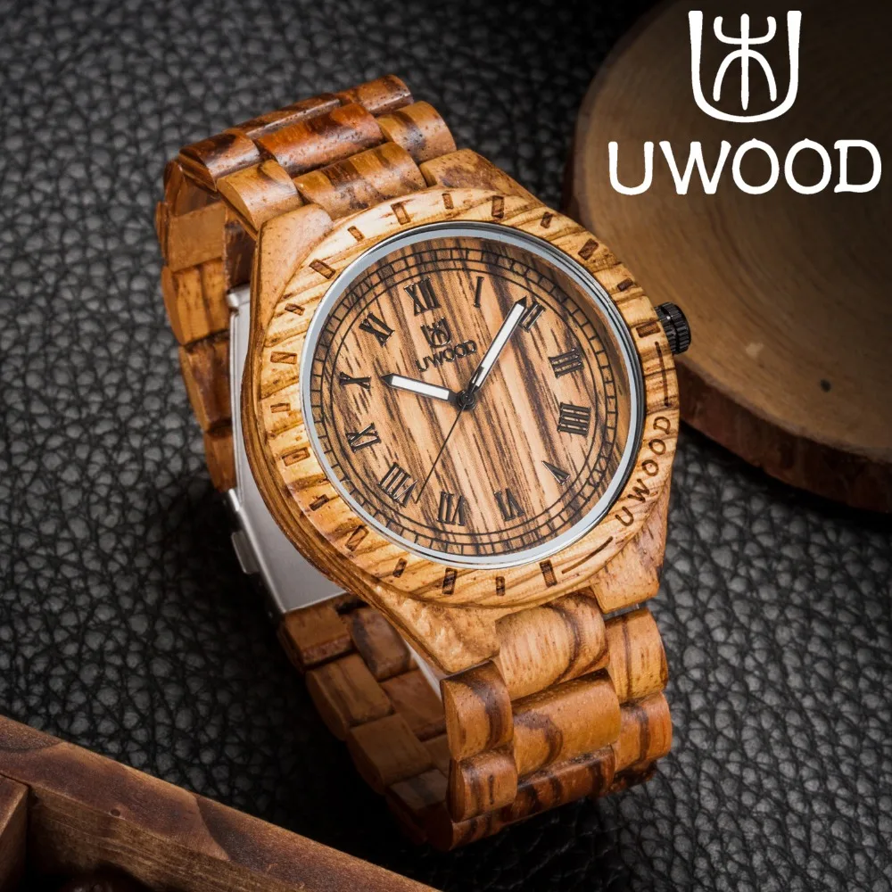 Limited Handmade Zebra Sandal font b Wooden b font font b Watches b font For Men