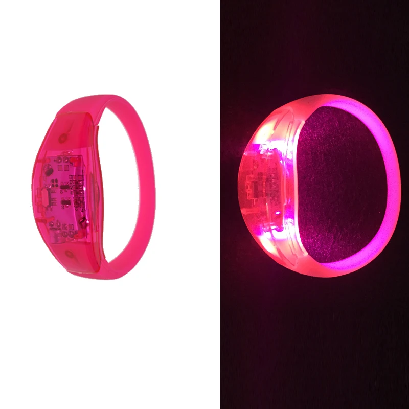 LedLuminous Toys NeonLed Party Light UpLed BraceletBangle Sound Activated Christmas Bracelet Glowing Bracelets Custom Logo (1)