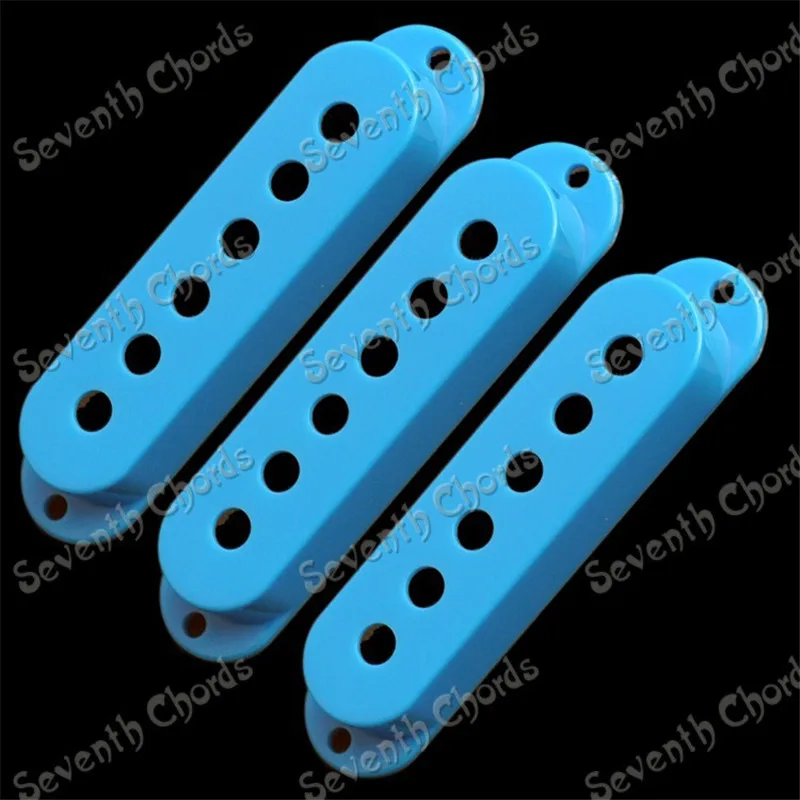 30Pcs/lot Single Coil Pickup Covers Lid Shell Top For Electric Guitar Light blue guitar