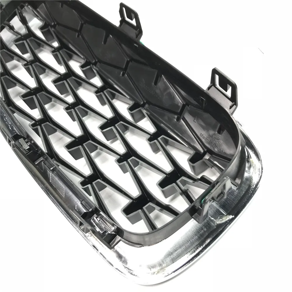 ABS замена передней центральной решетки для BMW 3 серии F30 F35 2012+ черная/Серебристая Алмазная решетка переднего бампера гриль