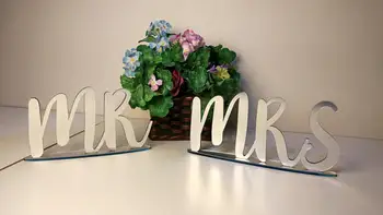 

Customized Acrylic Mr&Mrs Signs, Personalized Wedding Party Mr Mrs Sign