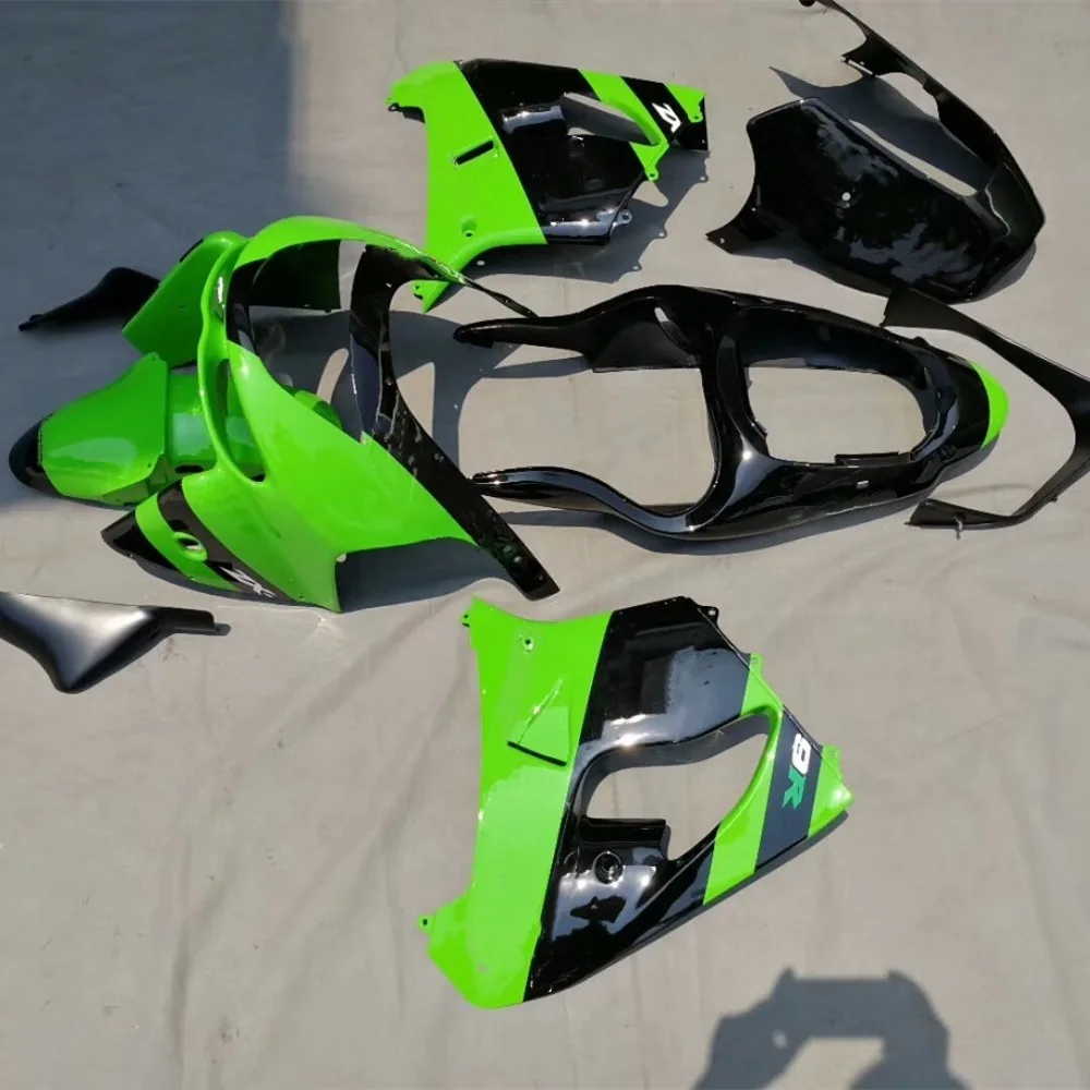 Руководство мотоцикла обтекатель комплект кузов для Kawasaki Ninja ZX9R ZX-9R 1998-1999 ZX 9R 98-99 Обтекатели клобук зеленый УФ-окрашенные
