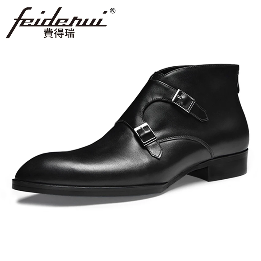 New Vintage Genuine Leather Handmade Men's Monk Straps Outdoor Ankle Boots Pointed Toe High-Top Man Cowboy Martin Shoes HQS252
New Vintage Genuine Leather Handmade Men's Monk Straps Outdoor Ankle Boots Pointed Toe High-Top Man Cowboy Martin Shoes HQS252
