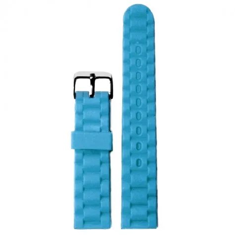 18mm Deep Sky Blue Silicone Jelly Rubber Lady Men Watch Band Straps WB1060Z18JB