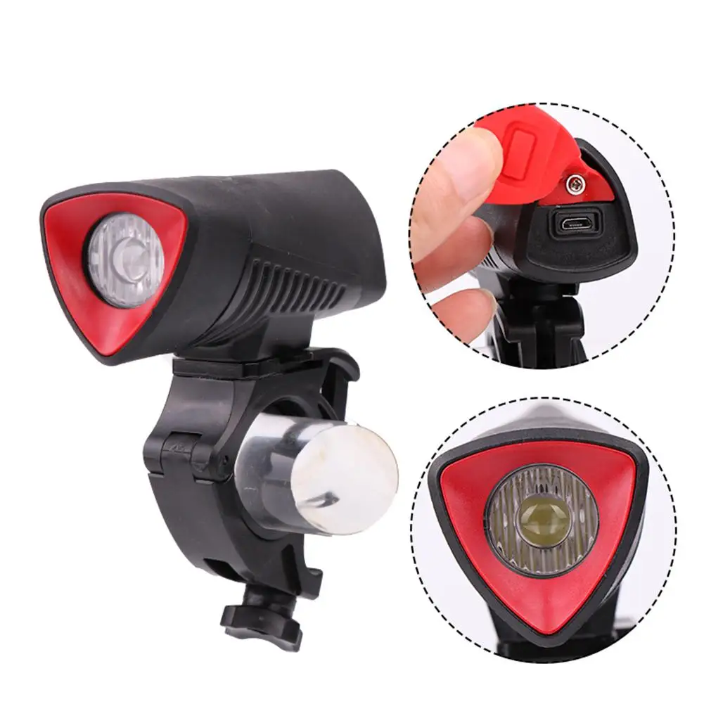 L2 LED USB Rechargeable Bike Front Light Cycling Bicycle Headlight