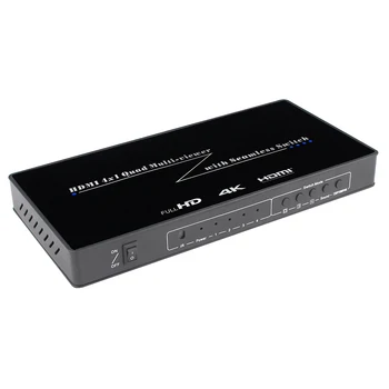 

4K 30Hz 4x1 Quad HDMI Multi-Viewer HD Screen Real Time Multi-Viewer HDMI Seamless Switcher with IR Control