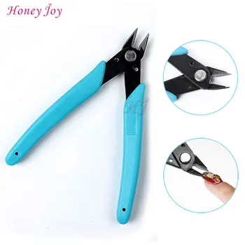 

1pc Mini Diagonal Side Pliers Steel Cutting Nippers Clamp For Mnaicure Nail Art Rhinestone Jewelry Making Repair DIY Hand Tool