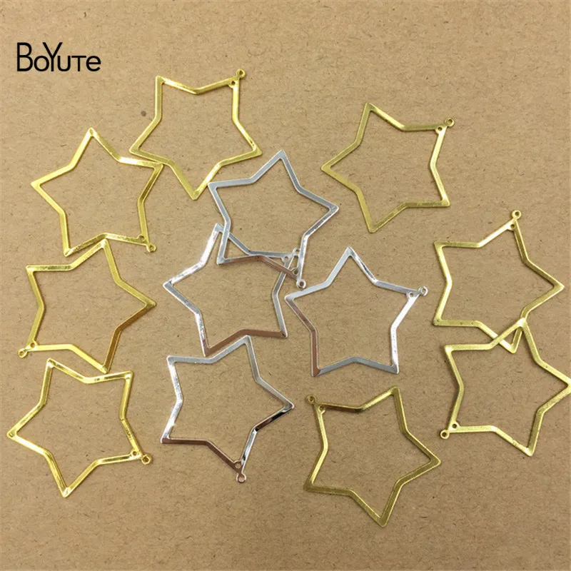 Звезда из латуни. Звезда латунь. Звезда под вечный огонь. Пуговицы костюмные металлические. Бусины звезда микс, 5шт, п143.