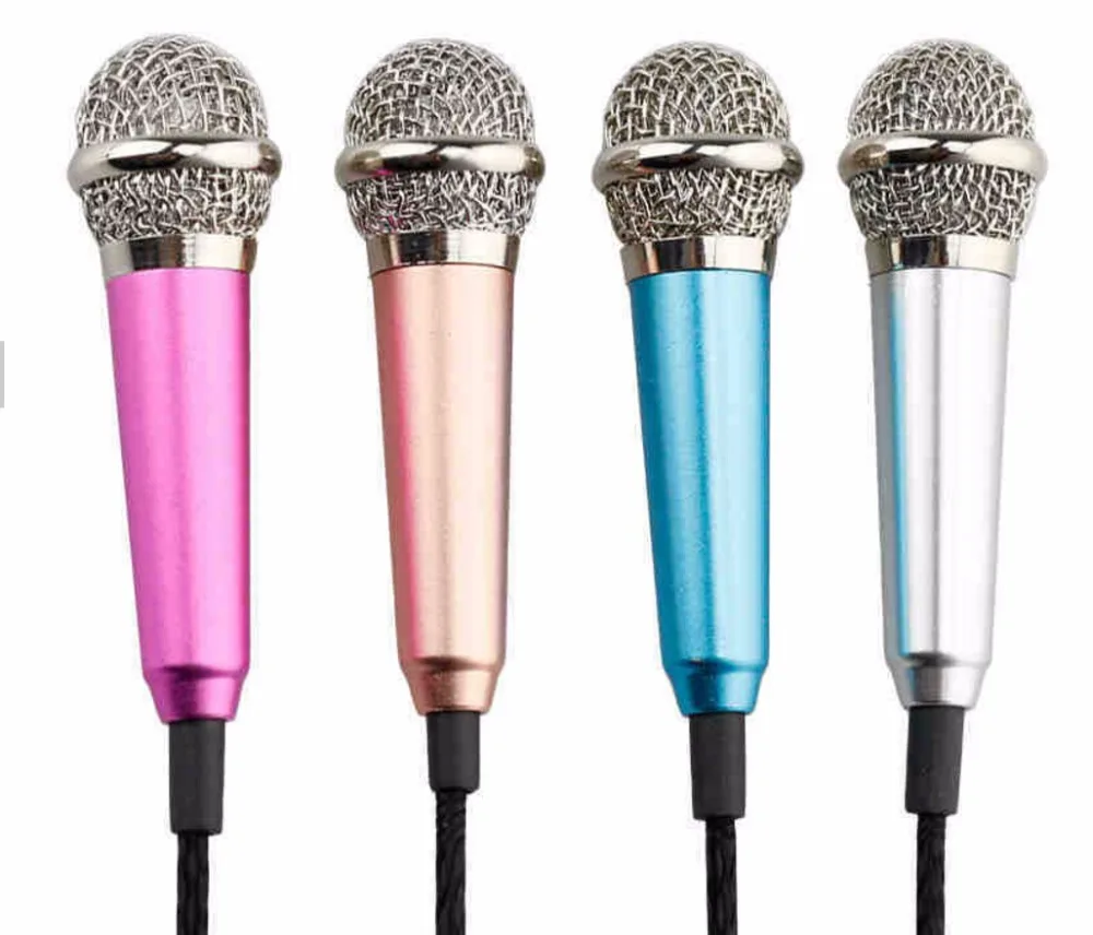 

Perfume Portable Mini Aluminium 3.5mm Jack Mini Handheld Microphone for Mobile Phone PC Laptop Chatting Singing Karaoke
