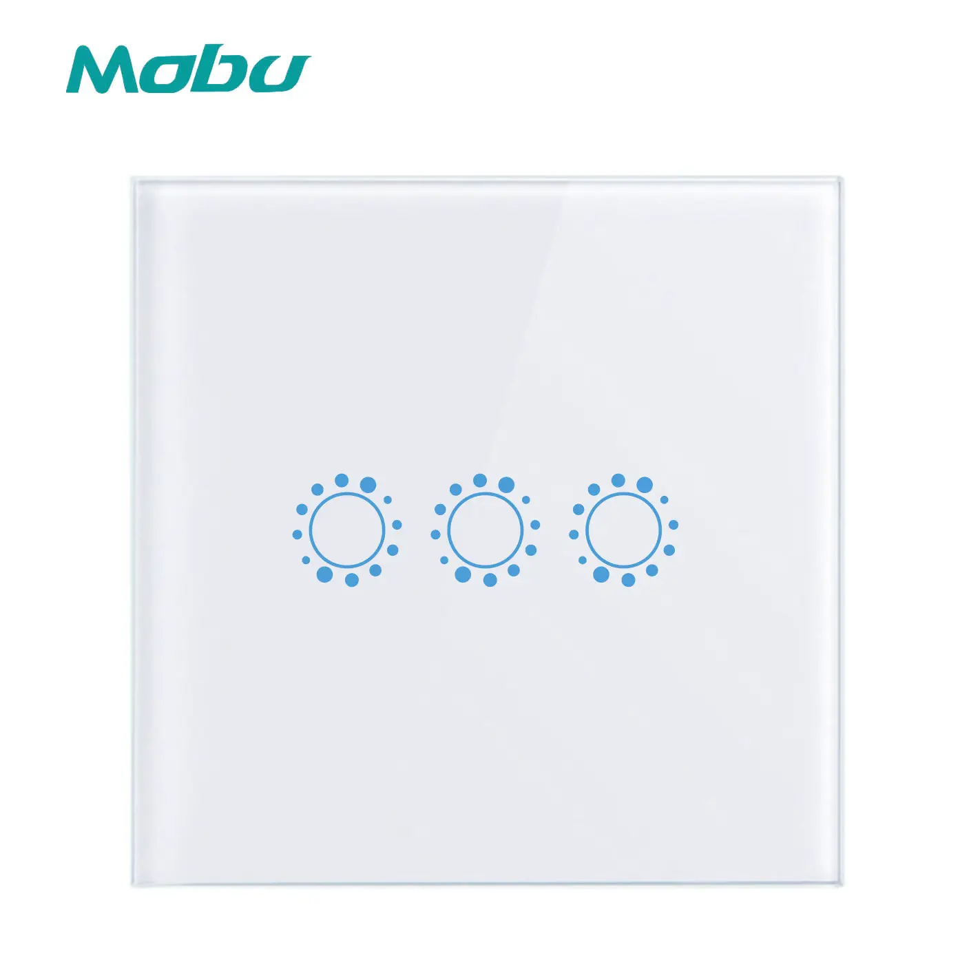 

Mobu Touch Switch Smart Light Switch Panel Wall interruptor 3 Gang wifi light switch US/EU