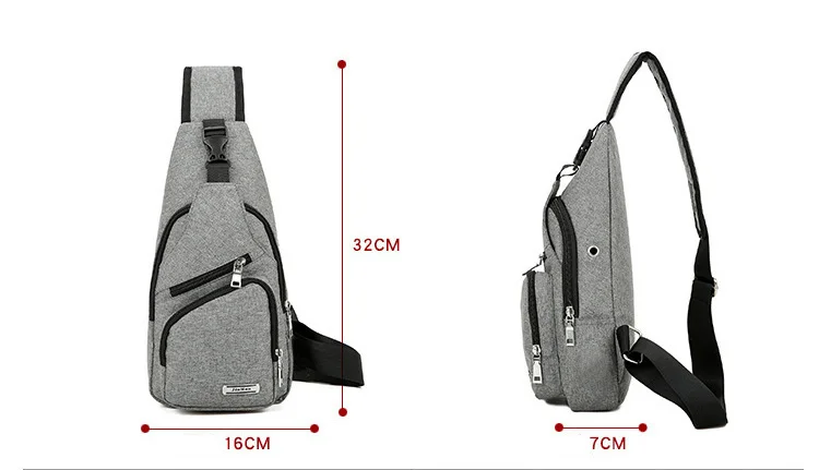 Men Women Cross Chest shoulder bag Unisex 2019 Casual Waterproof Functional Fanny Waist Bag (3)