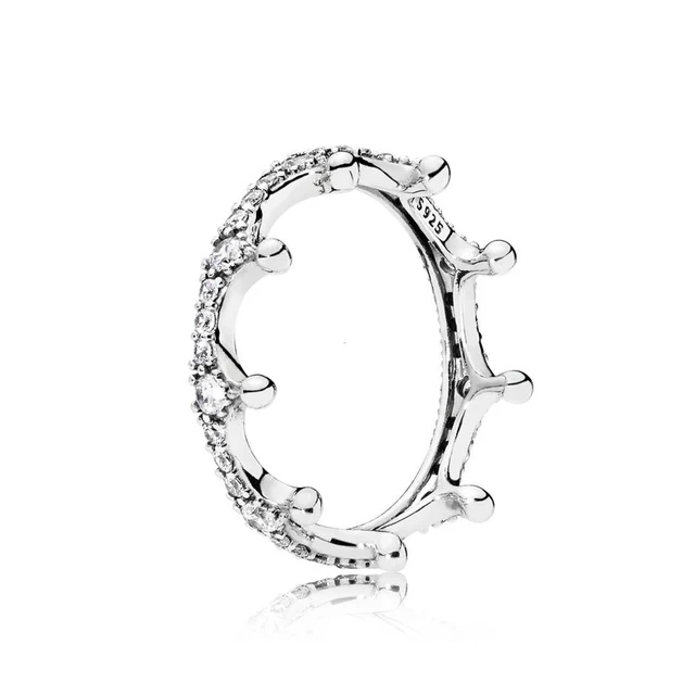 

SIENTO 100% Sterling silver 1:1 Glamour 197087CZ ENCHANTED CROWN RING Original Women wedding Fashion Jewelry