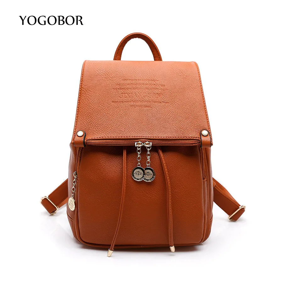 

New Women Drawstring Backpack Soft PU Leather Korean Ladies Travel Backpack Sac Bag For Teenagers School Bags Mochila Feminina
