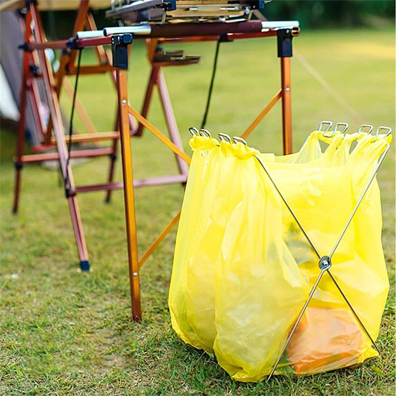 Kitchen outdoor camping items storage block tools rubbish trash garbage waste holder rack kitchenware accessories organizer