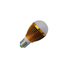 4X, профессиональное изготовление, производство золотой светодиодные лампы 3 W E27 Светодиодная лампа с позолоченная задняя панель