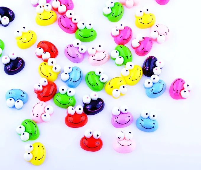 

Free Shipping 60pcs/lot 13x12mm Mixed Lovely Cartoon Frog Resin Beads Flatback Cabochon Craft Scrapbooking Phone Embellishment