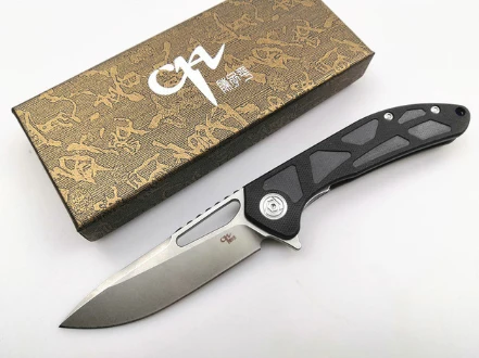 

CH3509 Folding Knife D2 Blade G10 Handle Ball Bearing Utility Outdoor Camping Tactical hunting Survival pocket Knives EDC Tool
