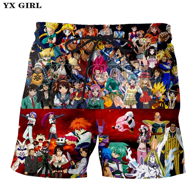 Dropshipping New Arrival Summer Mens Short Fashion Cartoon Anime Character 3d Print Casual Shorts Men Loose Drawstring Trouser Dropshipping New Arrival Summer Mens Short Fashion Cartoon Anime Character 3d Print Casual Shorts Men Loose Drawstring Trouser