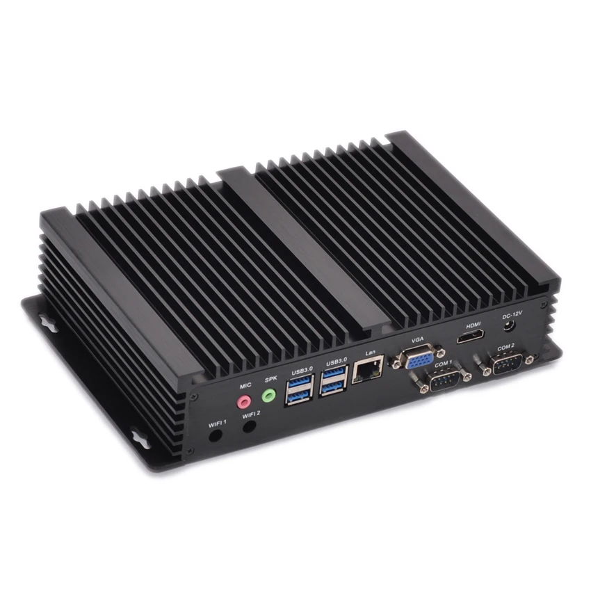 2017 новейший Intel Core i3 5005u безвентиляторный мини компьютер Barebone промышленный ПК USB3.0