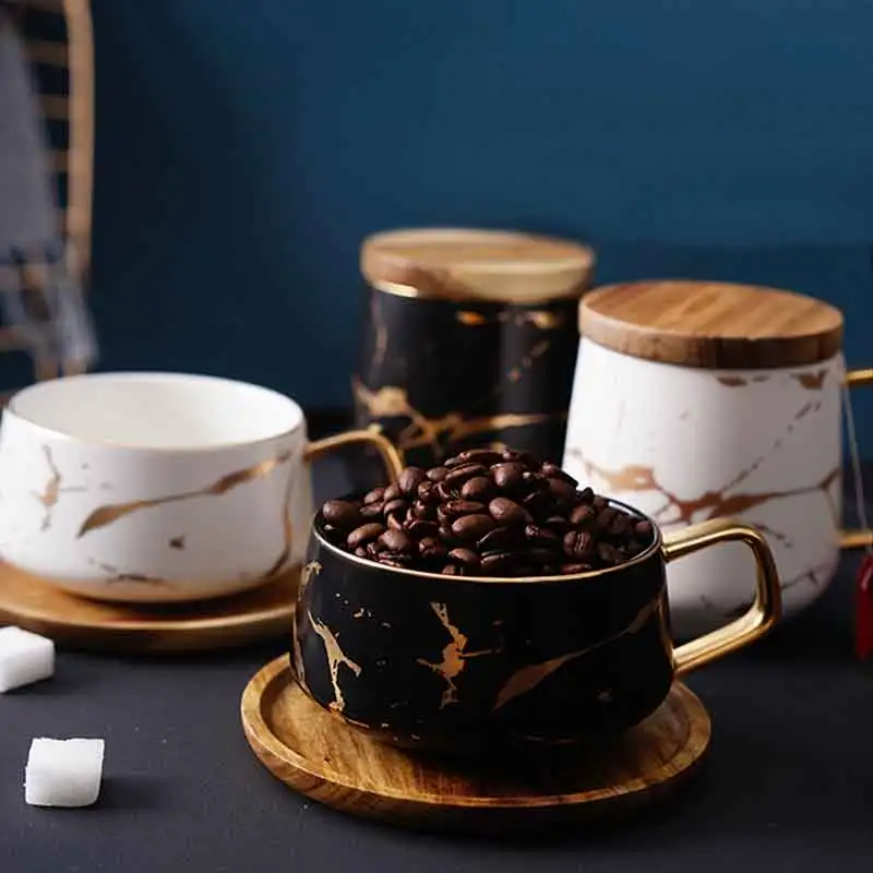 

Nordic Marble Matte Coffee Mug Ceramic Tea Milk Cup With Lid Creative Fashion Couple Cup Christmas Gifts Wedding Souvenirs