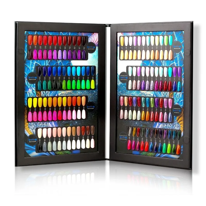 

Beautilux Professional Nail Gel Polish Color Selector Pallete Nail Salon Display Book Catalogue Color Chart 192 Colors