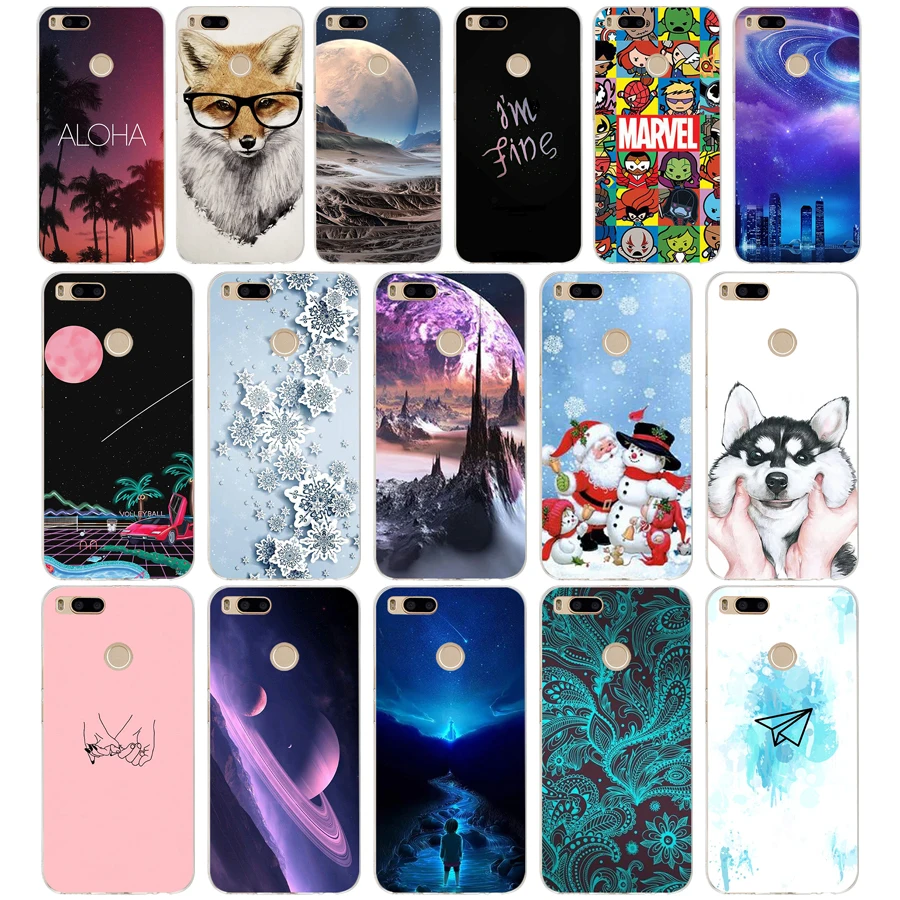 U silicone Cover For Xiaomi MI A1 Case Full Protection Soft tpu Back Phone Cases Xiomi bumper Coque | Мобильные телефоны и