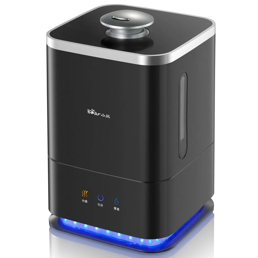

Warm Mist Sterilization Intelligent Ultrasonic Air Humidifier Household Office High Capacity Low Noise Black Portable Humidifier