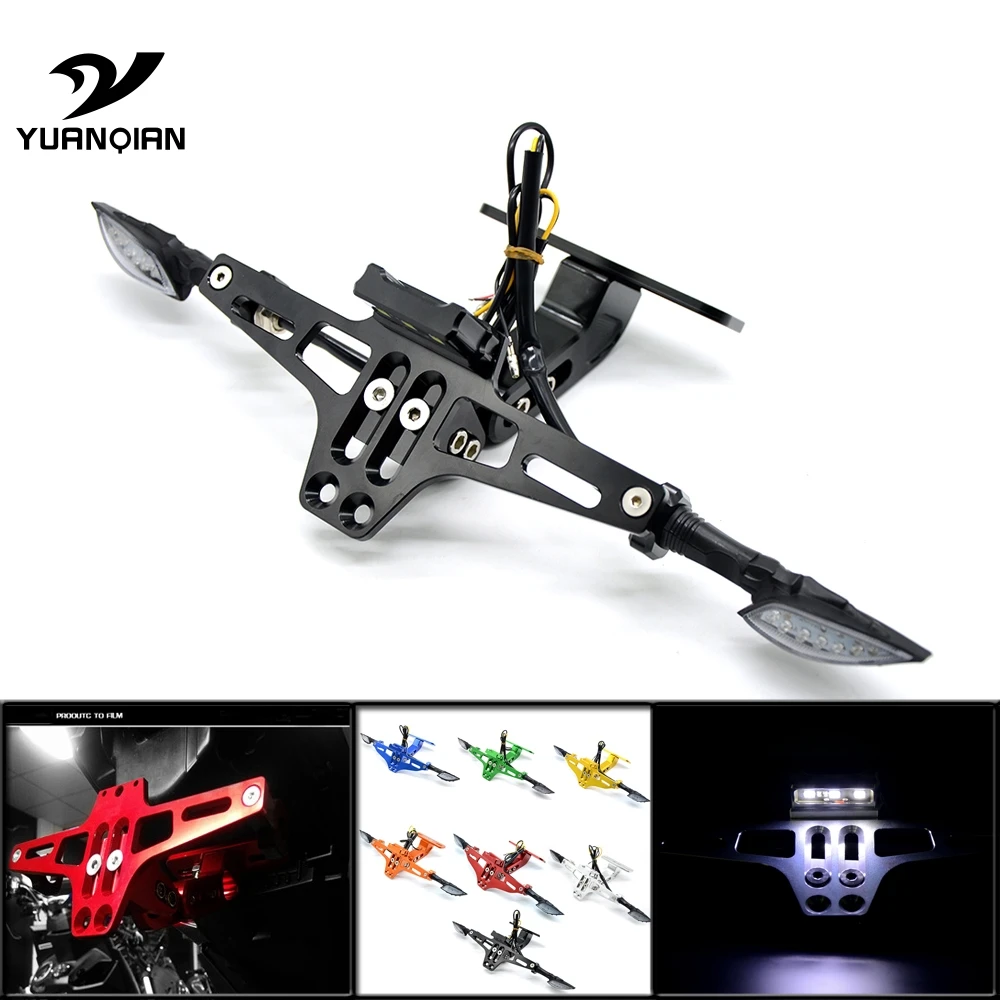 

For Ducati MONSTER 400 620 695 696 796 821 1100 1200 CNC Motorcycle License Plate Holder Rear Registeration Plate Bracket