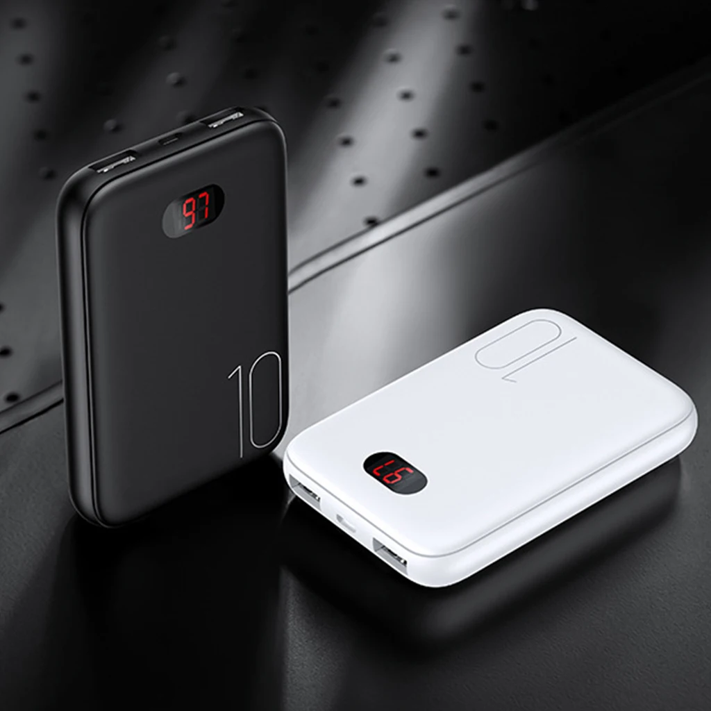 Najtaniej Moc banku dla xiaomi mi iPhone, USAMS mi ni bilans energii do banku 10000mAh wyświetlacz LED Powerbank zewnętrzna bateria Poverbank szybkie ładowanie