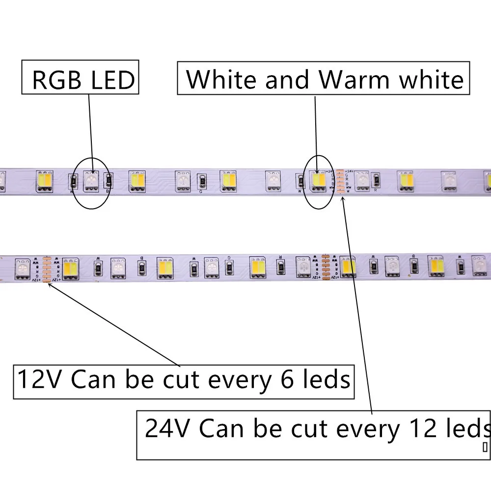 5 м Светодиодная лента, светильник RGB CCT RGBW 5050 smd, Светодиодная лента, не Водонепроницаемая светодиодная лента, светильник e Bar, праздничный декоративный светильник s 12 в 24 В