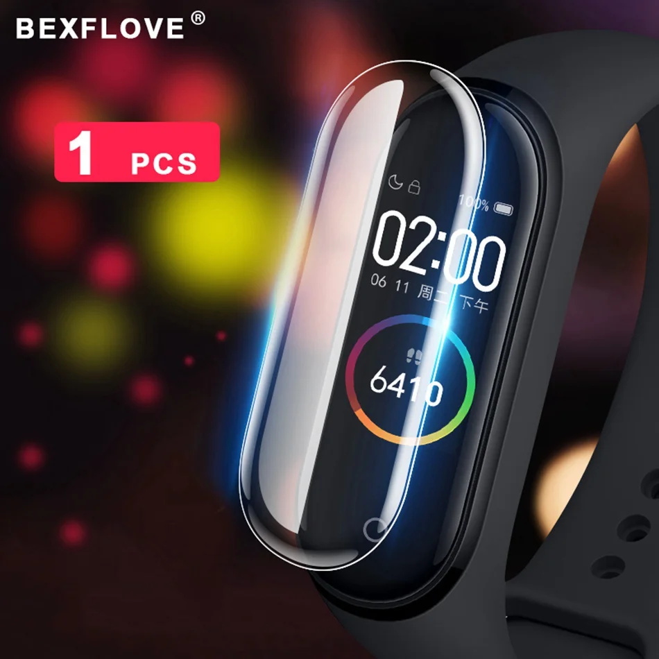 Xio mi Band 4 защитная пленка для экрана для Xiaomi mi Band 4 умный Браслет mi Band 4 защитная пленка для экрана не закаленное стекло - Цвет: 1 PCS