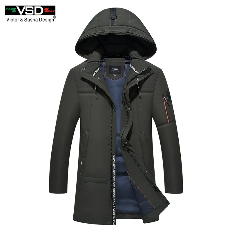 VSD новый 90% белая утка Пух качество красивый теплые длинные модные пальто зимняя