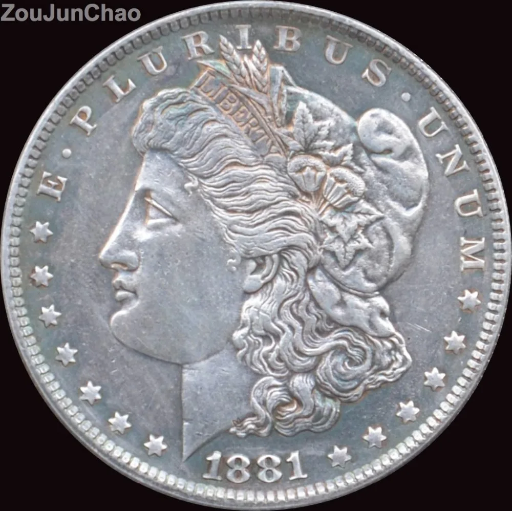 

United States Coins 1881 Morgan 90% Silver One Dollar High Quality Copy Coin