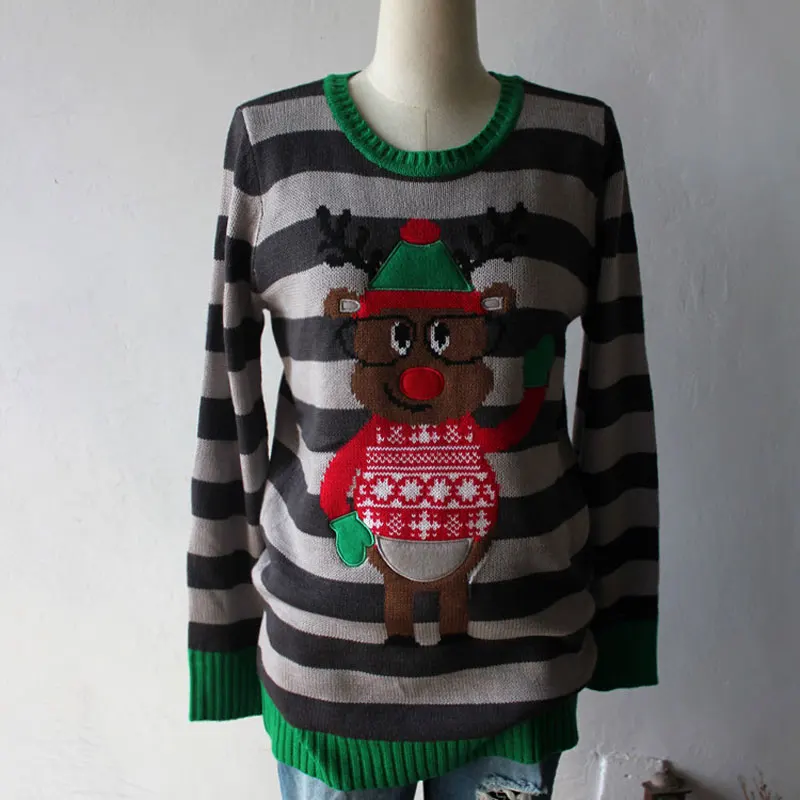 women reindeer sweater