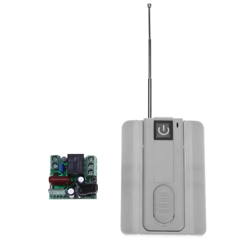 

RF Wireless Remote Controls AC 220V 433MHz 1 CH Channel Relay Wireless Remote Control Switch Receiver for Lamps Electric Doors