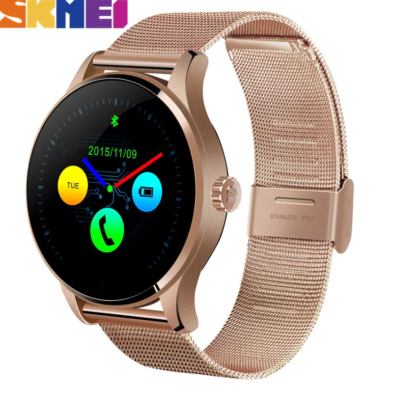 

SKMEI Smart Watch Music Playback Men Women Color Screen Wristwatch Heart Rate Sleep Monitor detection Multifunction Watches W32
