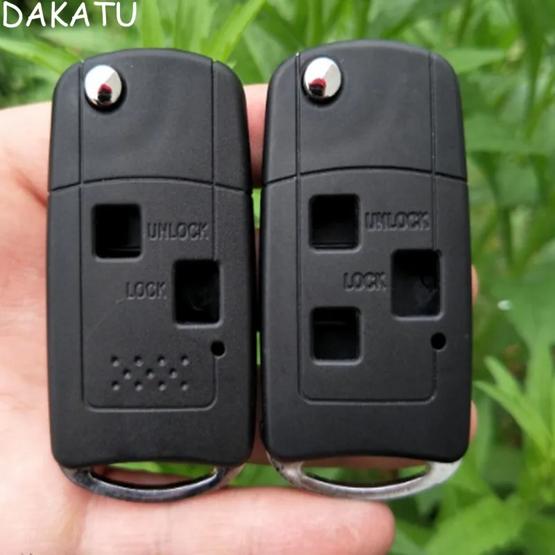 

DAKATU Replacement Shell 2/3 Button Modified Flip Folding remote key shell For Toyota Camry LAND CRUISER PRADO PREVIA Remote cas