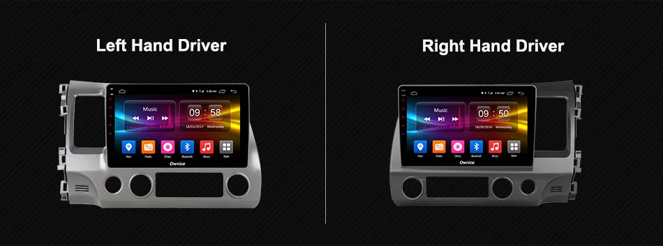 Excellent 10.1" IPS Android 8.1 8 core Car Head Unit Radio Player For Honda Civic 2006 2007 2008 2009 2010 2011 DVD GPS DSP CarPlay 4G+32G 2
