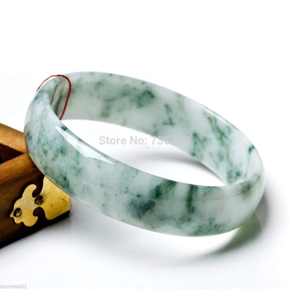 

xiuli 00577 100% NATURAL CHINESE GREEN JADE/JADEITE BANGLE INNER DIAMETER